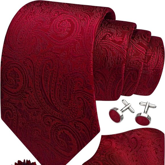 - GUSLESON 3.15"（8cm) Men's Tie Paisley *ONLY* - Picture 1 of 1